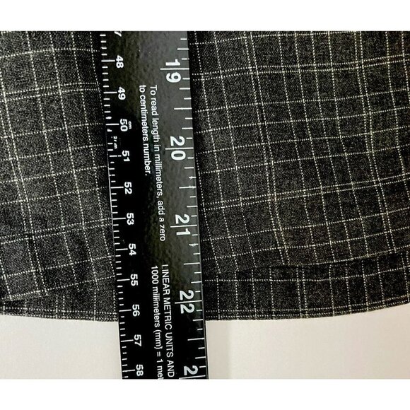 O'Neill Mens Gray Window Pane Plaid Flat Front Casual Bermuda Golf Shorts-38 - Picture 13 of 13